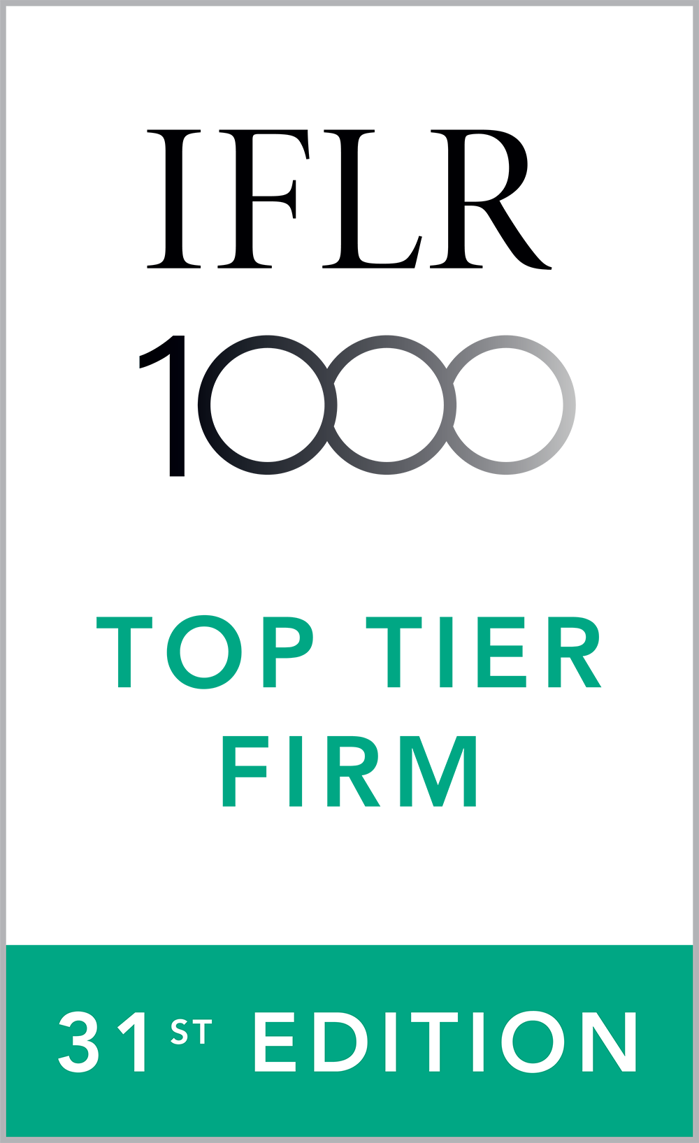 IFLR 1000 FINANCIAL AND CORPORATE TOP TIER FIRM 2022